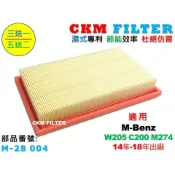 【CKM】賓士 BENZ W205 C200 M274 超越 原廠 正廠 引擎濾網 空氣濾網 空氣濾芯 空氣濾清器