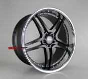 【中清路輪胎旗艦店】KR647R 新款深唇大內凹 22吋 鋁圈 5X112~114.3 10.5J ET45 消光黑套白