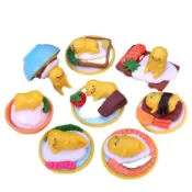 【MUA】8款入 Gudetama蛋黃哥 玩偶 懶蛋蛋君 手辦 扭蛋 模型 微縮食玩 蛋黃哥 蛋糕裝飾 擺件 抓娃機公仔