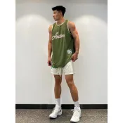 (店+)樂多小舖 美式背心男運動速乾2.0冰涼andtime籃球跑步寬鬆球衣實戰無袖T卹