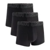 Under Armour UA 四角褲 3吋內褲 男裝 Perf Tech 3入組 黑 1383882-001