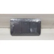 *水電DIY 國際牌RISNA SERIES-WTRF5352H-3開電燈開關灰色銀邊/輕觸型夜光開關/三開開關
