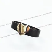 ☆Idalza☆ 歐美 個性 飾品 Juicy Couture 金色 愛心 皮帶 金屬釦 手環 手鍊 限量 (特價)