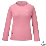 【歐都納 ATUNAS】女 POLARTEC POWER DRY透氣排汗長袖T恤/ A1TSGZ02W 杏桃粉