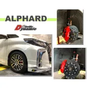 小亞車燈＊全新 ALPHARD DS RACING 卡鉗 中六活塞 雙片浮動碟 330盤 金屬油管 來令片 轉接座