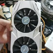 限時下殺 Asus/華碩 DUAL-GTX1060-O6G華碩雪豹gtx1060 6g，，絕對無礦，到手隨便測，無盒，吃