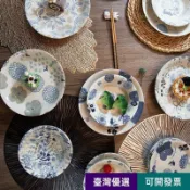 阿姊優選☺日本加藤真治森系童話陶瓷盤日式飯盤深菜盤早餐盤水果酸奶碗920