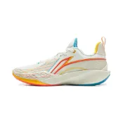 (店+)【LI-NING 李寧】LiNing李寧 閃凌2 稜鏡 䨻科技 抗扭耐磨抓地 穩定支撐包裹舒適 減震防滑透氣回彈 低幫 籃球鞋 男款 白藍色 ABAV009-5 男鞋 男運動鞋