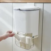 彩虹之屋 【免運/可開票】商用垃圾桶 環衛垃圾桶 戶外垃圾桶 大型垃圾桶 分類垃圾桶 衛生間垃圾桶廚房家用壁掛式有蓋防臭圾圾桶廁所夾縫帶蓋掛式紙簍