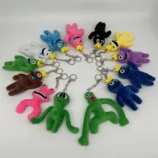 可愛新款roblox rainbow friends毛絨玩具ins朋友鑰匙扣書包