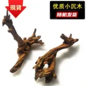 🔥驚喜下殺🚀天然小沉木秒沉紫柚木魚缸造景水族微景觀烏龜缸蝦缸躲避非杜鵑根