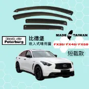 比德堡崁入式晴雨窗【內崁式-短截款】無限INFINITI FX35/ FX45/ FX50 2009-2014年適用