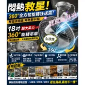 18吋360度旋轉吊扇 TH36A18 台灣製造 天花板吊扇 電風扇 循環扇 工業吊扇 店面風扇 小吃店吊扇 餐廳風扇