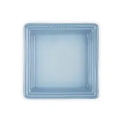 【Le Creuset】瓷器正方盤 21cm(海岸藍)