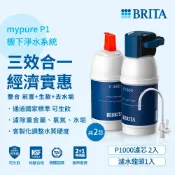 德國 BRITA mypure P1硬水軟化櫥下型濾水系統加購P1000濾芯 共2芯
