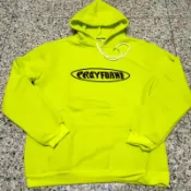 歐美 PRAYFORNE 螢光綠 帽T 嘻哈 饒舌 HIP HOP 周湯豪 OVERSIZES 尺寸M~XL