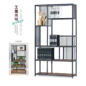 (店+)【專業傢俱】夏佐3.3尺工業風置物架/書櫥/展示櫃/隔間櫃/櫃子/書架/玄關櫃/鐵藝辦公室展示架全新