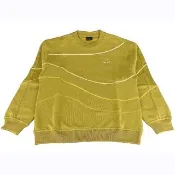 【Paul Smith】PAUL SMITH布標白字LOGO有機棉質圓領長袖運動衫(男款/芥末棕)