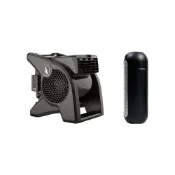 (店+)【Lasko】U15617TW+ HF-101 黑武士渦輪循環風扇+第三代車用空氣清淨機