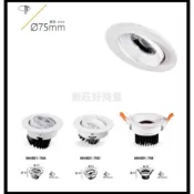 新莊好商量~MARCH LED 開孔7.5CM 崁燈 5W 7W (3000K/4000/6500K) 全電壓