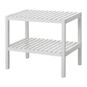 【IKEA 宜家家居】MUSKAN 長凳，白色，58x38 公分