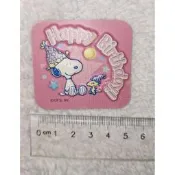 snoopy 生日快樂 立體貼紙