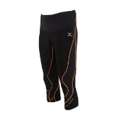 =好了啦要運動=MIZUNO 男款 BG8000 緊身褲 緊身七分褲 壓力褲 彈性 透氣 A60BP27798 黑黃