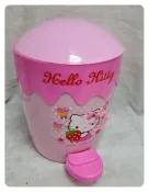 【買動漫】♥小花花日本精品♥Hello Kitty 粉色 腳踏掀蓋 大容量 垃圾桶 置物桶 收納桶 居家 浴室必備99109509