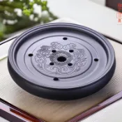 🔥熱銷特賣🔥潮汕紫砂陶瓷功夫茶具儲水乾泡臺茶盤家用客廳小號茶海茶托新中式26616