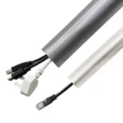 (店+)【D+ 滴家】防絆倒 地面壓線槽 軟質線槽 隱形理線器 電線收納 壓條 地板走線槽 自黏背膠 阻燃絕緣 辦公室居家收納