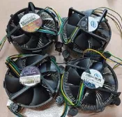 中古- 隨機出貨 Intel原廠 775 腳位 CPU 鋁底散熱風扇  (薄型 or 厚型) - ( S775 )