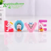 LOVE貓咪 可愛貓 動物擺件 扭蛋公仔 多肉植物擺件 工藝擺件 小擺件DIY材料 微景觀擺件