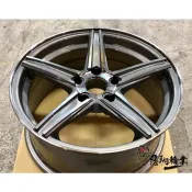 全新鋁圈 代號21 EP EV 17吋 5孔114.3 108 100 112 120 亮灰底車面染黑金油 類AMG