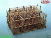 @寵物瘋@~捕鳥籠~18格.十八格上開型捕鳥籠一般竹中老竹2款.愛鳥被飛走又抓不到的人有福囉~