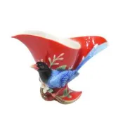 金卡價2533 二手法藍瓷FZ01754鵲躍藍鵲奶罐 089900001368 01