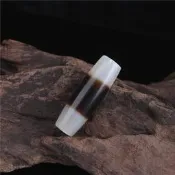 老臺灣工藝旁系天珠黑白鎖骨珠吊墜西藏老工藝瑪瑙材質黑白珠#歐皇賣場