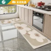 可客製尺寸 | 升級白底 日式侘寂風廚房地墊 防油 矽藻土地墊 吸水地墊 腳踏墊廚房 珪藻土地墊 廚房地墊防水防油 防滑