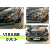 小亞車燈改裝＊全新 VIRAGE 03 GLOBAL LANCER 大燈 黑框 黃邊 頭燈 一顆2000