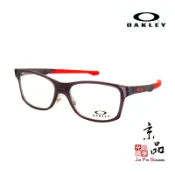 OAKLEY OY 8025D 01 52mm 深透灰紅膠套 青少年(小臉款) 運動眼鏡  直營公司貨 JPG京品眼鏡