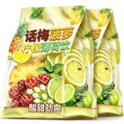 在臺出貨【景福山】話梅菠蘿檸檬片薄荷葉茉莉花茶適合泡水喝的水果代用茶80g