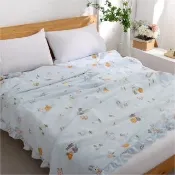 【Pure Sleep 純好眠】舒柔泡泡紗夏日涼被 雙人加大(180*210 泡泡紗 柔棉 親膚 透氣 夏季 涼感被 四季被)