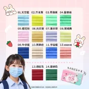 (店+)【德晟】 馬卡龍系 兒童平面醫療口罩 (50入/盒)