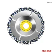 通用型 鏈條鋸片鋸盤 堅固耐磨角磨機鏈條盤 木工木材塑膠切割盤 木材開槽切割盤 適用於100型角磨機 22齒