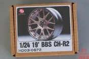 HobbyDesign 1/24 19寸 BBS CH-R2 輪圈模型 HD03-0672