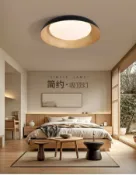 古瓷堂日本回流瓷器 創意圓形吸頂燈 簡約LED吸頂燈 水轉印木紋吸頂燈 110V吸頂燈 臥室燈 書房燈 房間燈