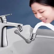 (店+)(JoyStyle)機械臂萬向水龍頭延伸器可旋轉水嘴多功能洗臉盆萬能接頭防濺神器限時下殺