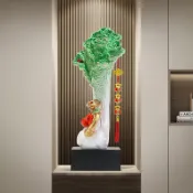 大號白菜 百財 招財擺件 招財擺飾 開幕送禮 招財 開運 家居玄關電視櫃辦公室如意百財裝飾喬遷禮物