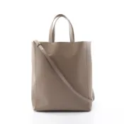 【DOKODEMO】【二手】Celine CELINE Tote Bag Vertical Small Cabas 2WAY Greige Leather Vertical Cabas Small Women's Used B