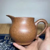 高溫柴燒大容量紫砂公道杯分茶器醒茶器茶海陶瓷茶具光素簡約設計泡茶壺陶瓷汝窯茶具柴燒杯