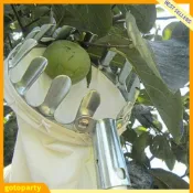 Garden Fruit Picker Metal Head Cloth Bag Apple Pear Peach Pi